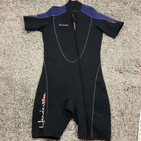 Henderson Wetsuit Men's L Large Dive Wear Thermoprene Short Sleeve Black - Picture 1 of 16